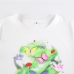 9Butterfly Printed Casual Short Sleeve Crop Top