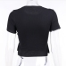 10Casual Crew Neck Short Sleeve Cropped Tee