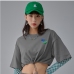 13Casual Cropped Crew Neck T Shirt