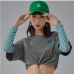 14Casual Cropped Crew Neck T Shirt