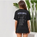 4Casual Print Short Sleeve Black T Shirt