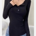 1Casual Pure Color Slit Ladies Tee Shirts