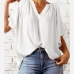 17Casual Solid Half Sleeve V Neck T Shirt