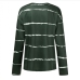 5Casual Striped V Neck Long Sleeve T Shirt