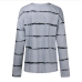 7Casual Striped V Neck Long Sleeve T Shirt