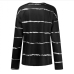 9Casual Striped V Neck Long Sleeve T Shirt