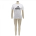 13Casual Summer Letter Print Short Sleeve T Shirt