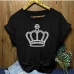 3Casual Summer Print Crew Neck Women T Shirts