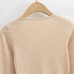 8Causal V Neck Knitting Long Sleeve T-Shirt