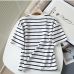 3Easy Match Casual Striped Short Sleeve Tee