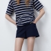 5Easy Match Casual Striped Short Sleeve Tee