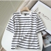 7Easy Match Casual Striped Short Sleeve Tee