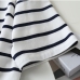 9Easy Match Casual Striped Short Sleeve Tee