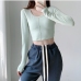 5Easy Matching Cotton Long Sleeve Cropped T Shirt