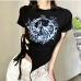13Fashion Hollowed Out Short Sleeve Top For Women