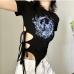 15Fashion Hollowed Out Short Sleeve Top For Women
