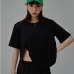 6Fashion Loose Irregular Short Sleeve T Shirt