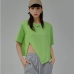 11Fashion Loose Irregular Short Sleeve T Shirt