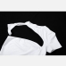 10Fashion O-Neck Hollow Out Short Sleeve White Tee