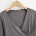 4Fashion Solid V Neck Long Sleeveless T Shirt
