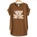 1Hip Hop Letter Print Oversized T Shirt