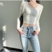 3Individual Fitted Long Sleeve Woman Crop Tops