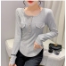 19Korean Style Casual Long Sleeve T Shirts For Women