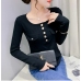 24Korean Style Casual Long Sleeve T Shirts For Women