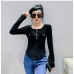 27Korean Style Casual Long Sleeve T Shirts For Women