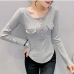 31Korean Style Casual Long Sleeve T Shirts For Women
