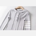 18Loose Contrast Color Hooded Collar T Shirt 