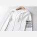 21Loose Contrast Color Hooded Collar T Shirt 