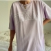 3Loose Crew Neck Short Sleeve Pullover Tee