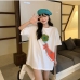 12Loose Fitting Cotton Short Sleeve T-Shirt Women