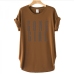 1Loose Letter Print Short Sleeve T Shirt