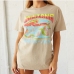 3Loose Print Crew Neck Short Sleeve T Shirt