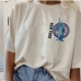 3New Summer Print Loose Oversized T Shirt