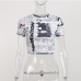 12Newspaper Short Sleeve Cropped Tops