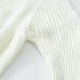 12Plain V Neck Stretchable Long Sleeve Knitted Top