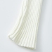 13Plain V Neck Stretchable Long Sleeve Knitted Top