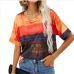 4Plus Size Loose Print Short Sleeve T Shirt 