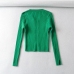 8Pure Color Hollow Out Slimming Knitted Crop Top