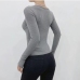 10Pure U Neck Long Sleeve Bodycon T Shirt