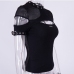 7Rivets Lace  Cut Out Black Sexy Ladies Tops