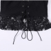 11Sexy Black Lace Off Shoulder Short Sleeve Tops