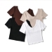 4Simple Short Sleeve Solid Basic T Shirt