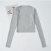 10Solid Color Slim Long Sleeve Tees For Women