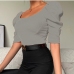 15Spring Casual Square Neck Puff Sleeve Top