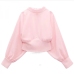 5Spring Fashion Pink Lantern Sleeve Top