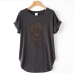 10Street Style Smile Printed Short Sleeve T Shirt